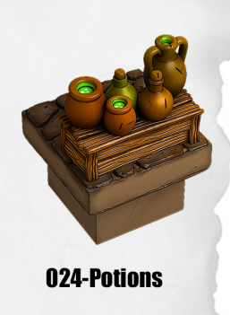 Potions - Mediaval Town Part 1 - Dungeon Blocks - MT-024