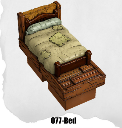 Bed - Mediaval Town Part 1 - Dungeon Blocks - MT-077