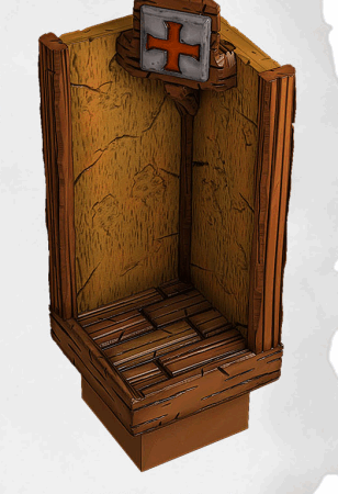 Tall Bath Objects - Mediaval Town Part 1 - Dungeon Blocks - MT-105