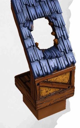 Roof Flat - Mediaval Town Part 1 - Dungeon Blocks - MT-125