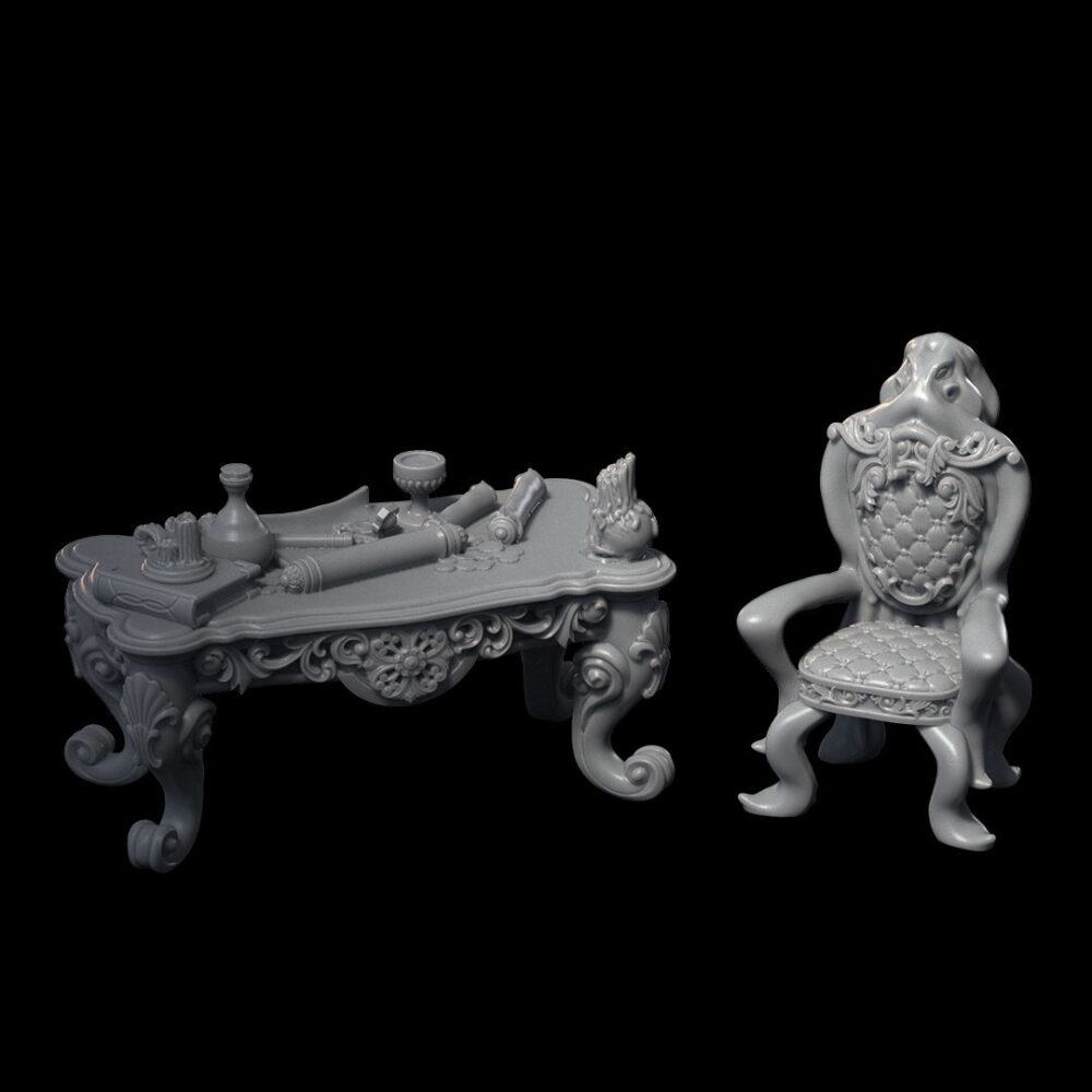 Captain's Table and Chair - Props - A Tale From The Deep