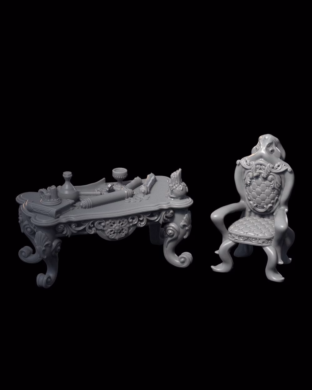 Captain's Table and Chair - Props - A Tale From The Deep