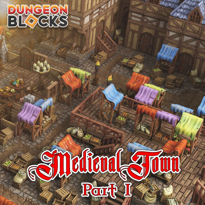 Dungeon Blocks Mediaval Town Part 1