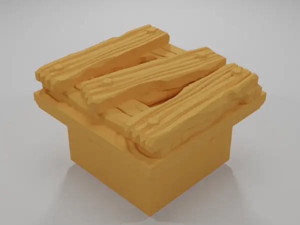 Raised Dock Straight Wheel - The Creepy Swamp - Dungeon Blocks