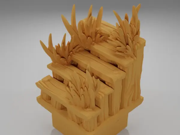 Raised Dock Straight Wheel - The Creepy Swamp - Dungeon Blocks