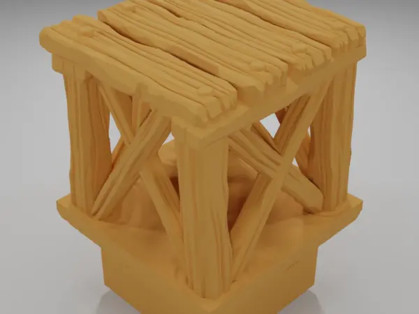 Raised Dock Straight Wheel - The Creepy Swamp - Dungeon Blocks