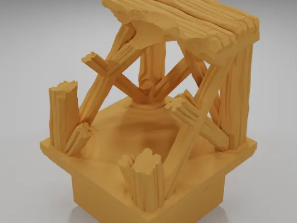 Raised Dock Straight Wheel - The Creepy Swamp - Dungeon Blocks