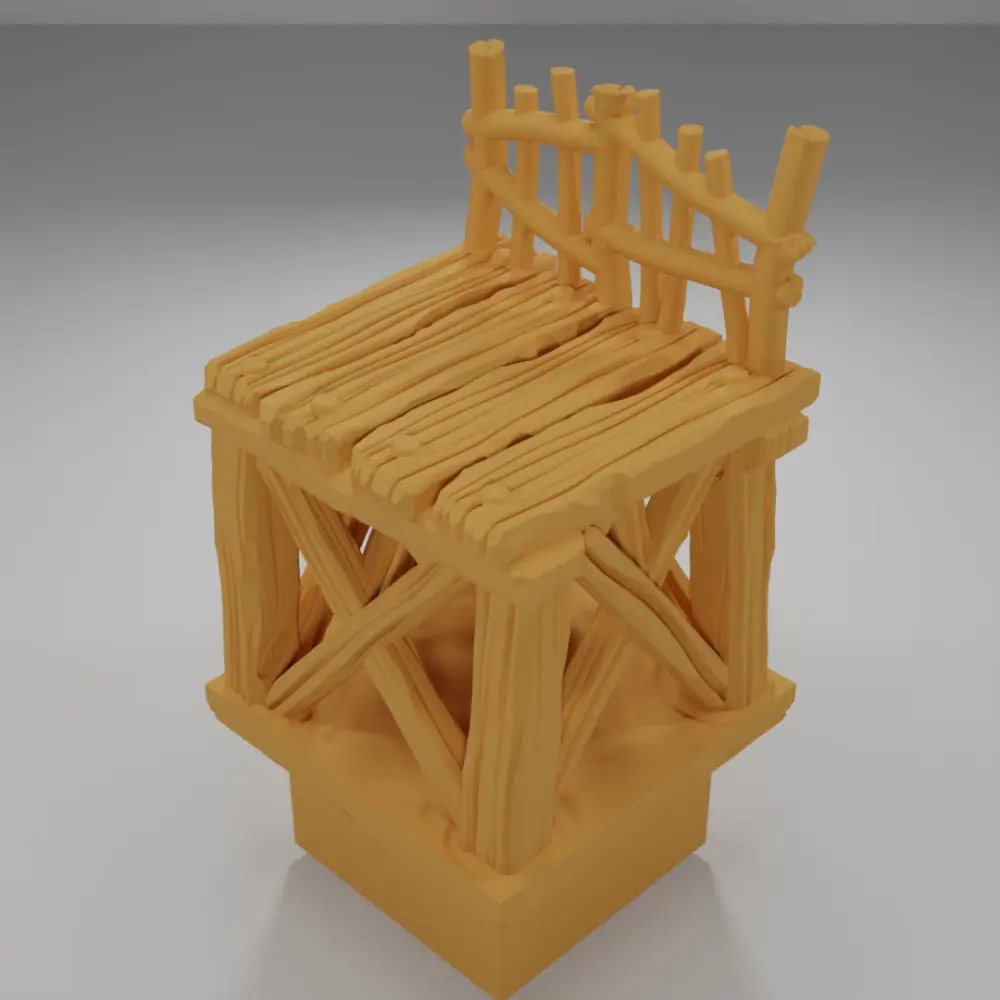 Raised Dock Straight 1 - The Creepy Swamp - Dungeon Blocks