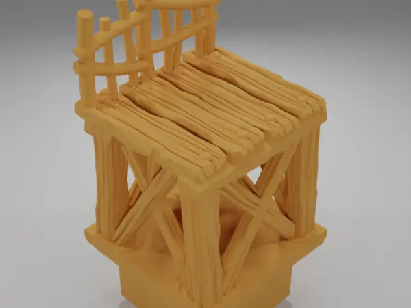 Raised Dock Straight Wheel - The Creepy Swamp - Dungeon Blocks