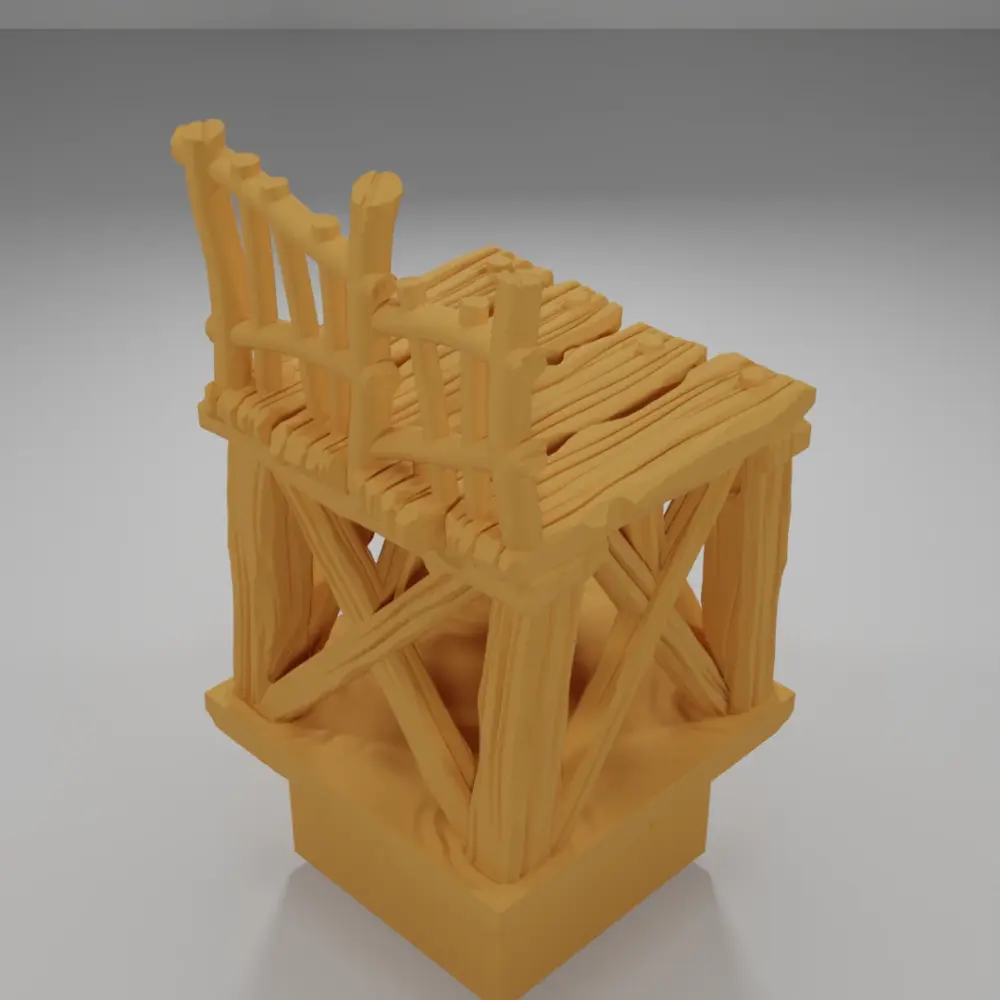 Raised Dock Straight 2 - The Creepy Swamp - Dungeon Blocks