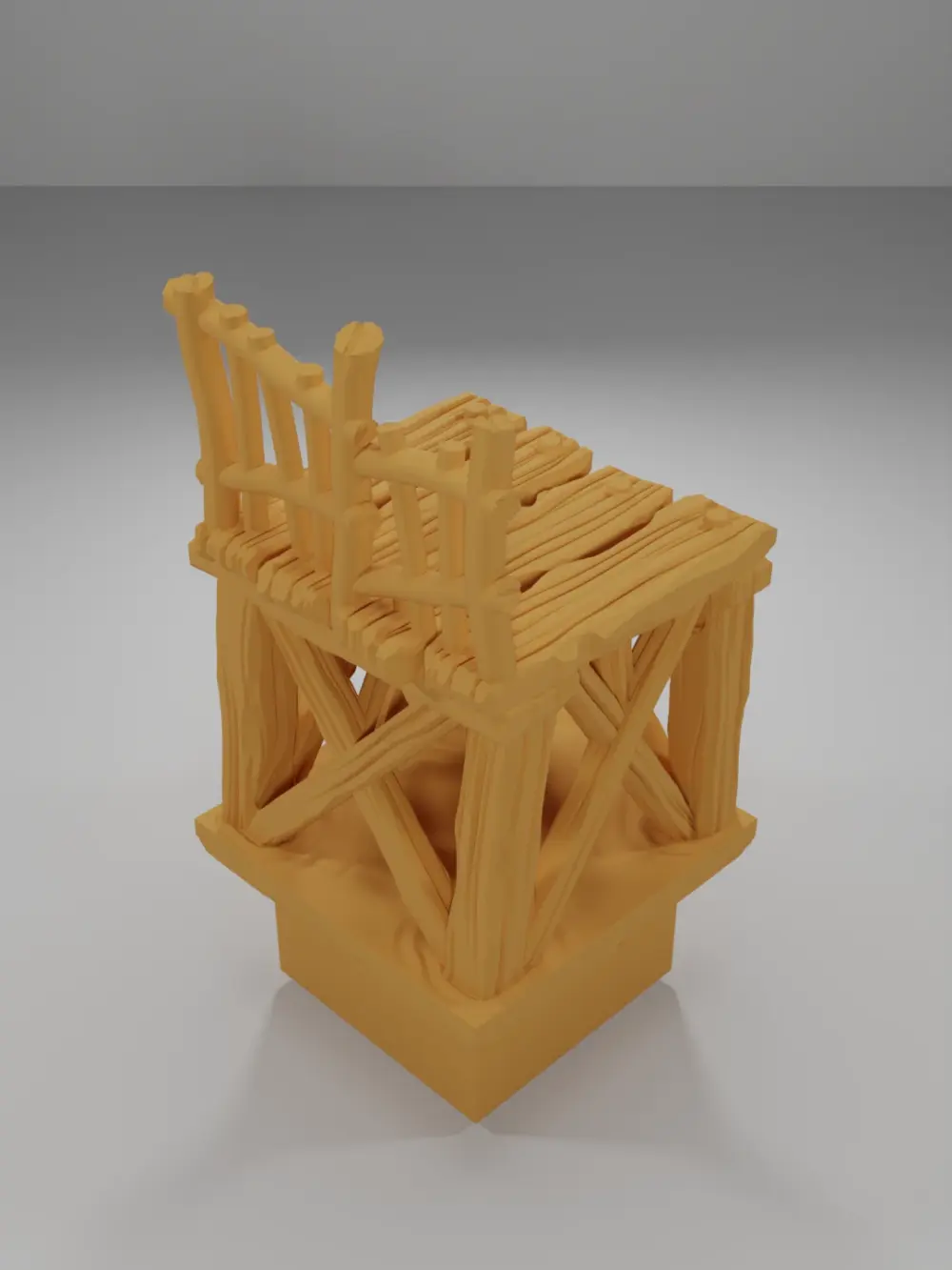 Raised Dock Straight 2 - The Creepy Swamp - Dungeon Blocks