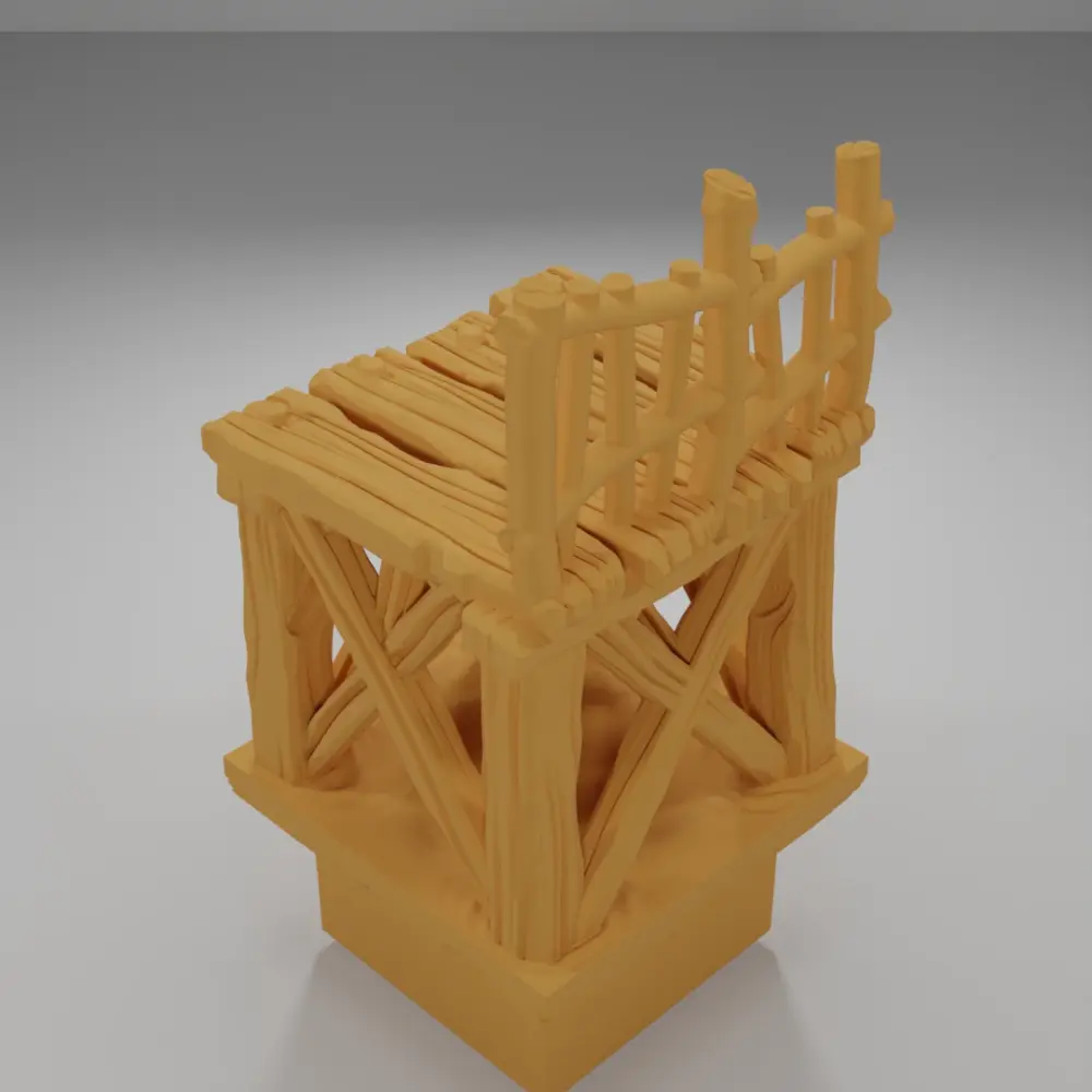 Raised Dock Straight 2 - The Creepy Swamp - Dungeon Blocks