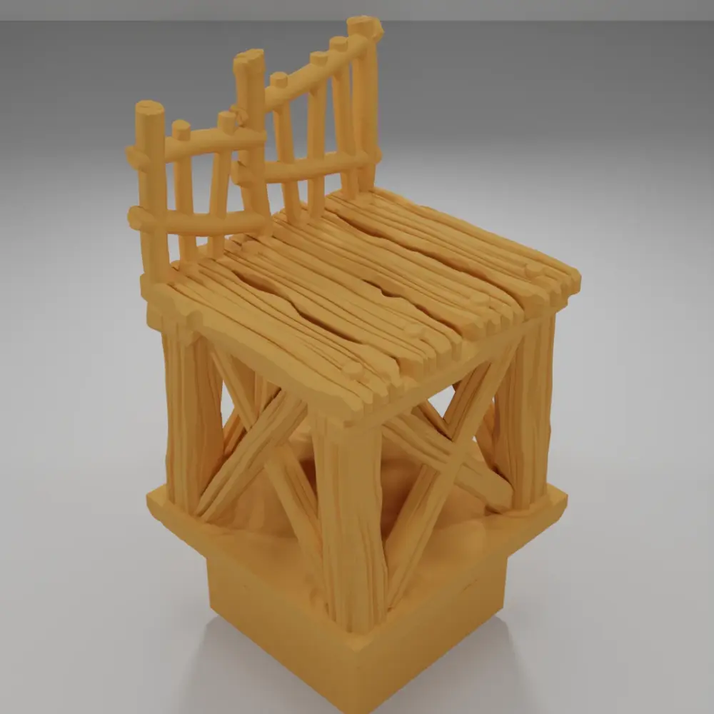 Raised Dock Straight 2 - The Creepy Swamp - Dungeon Blocks
