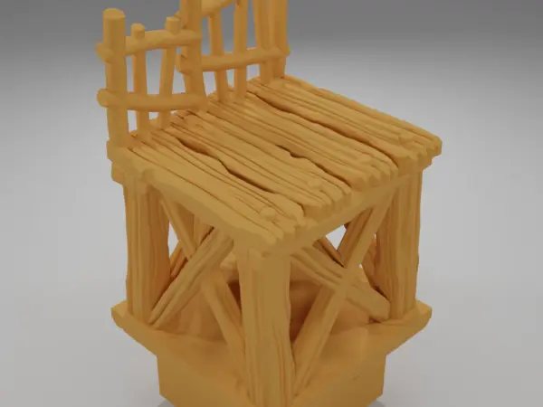 Raised Dock Straight Wheel - The Creepy Swamp - Dungeon Blocks