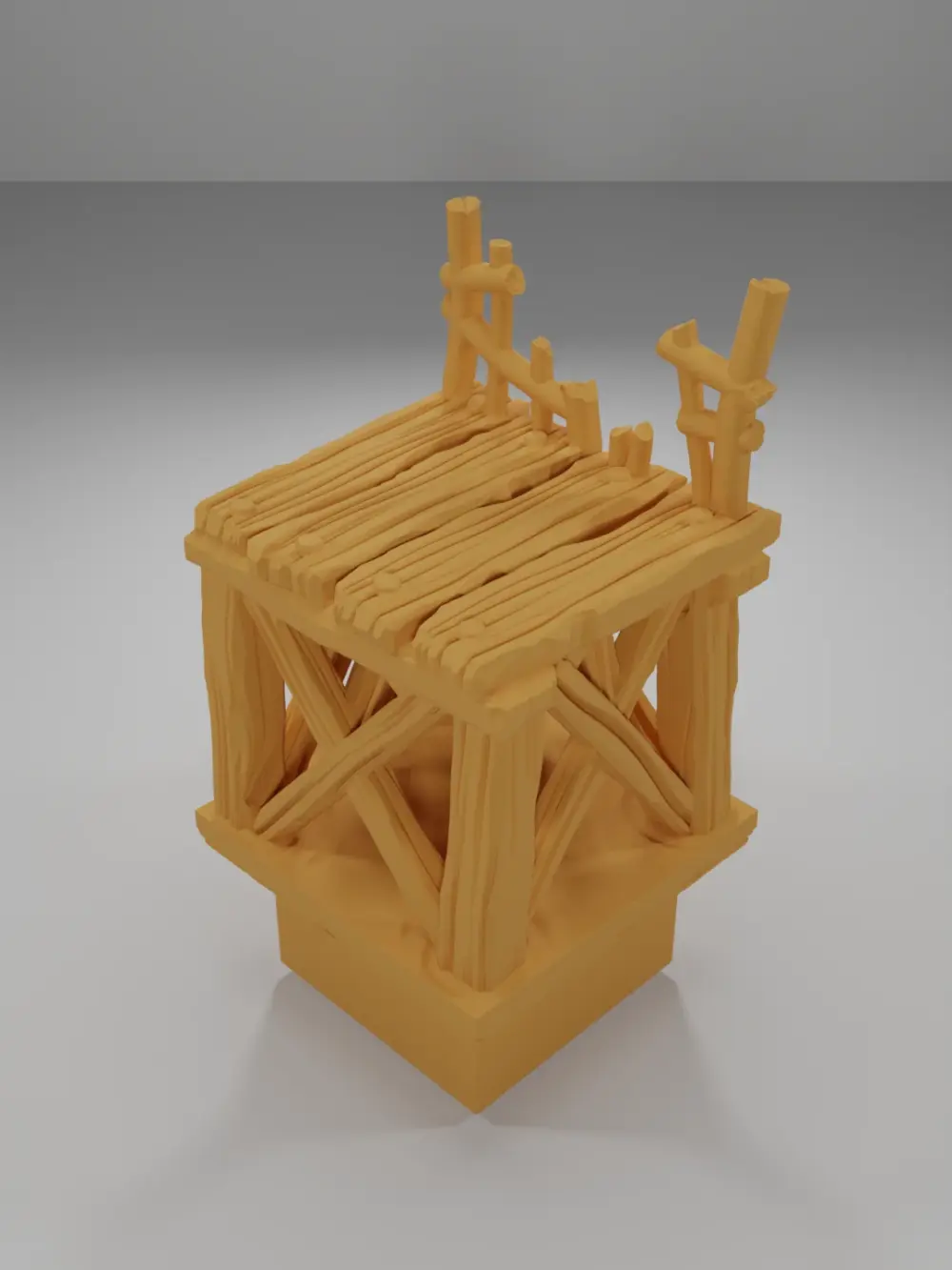 Raised Dock Straight Broken - The Creepy Swamp - Dungeon Blocks