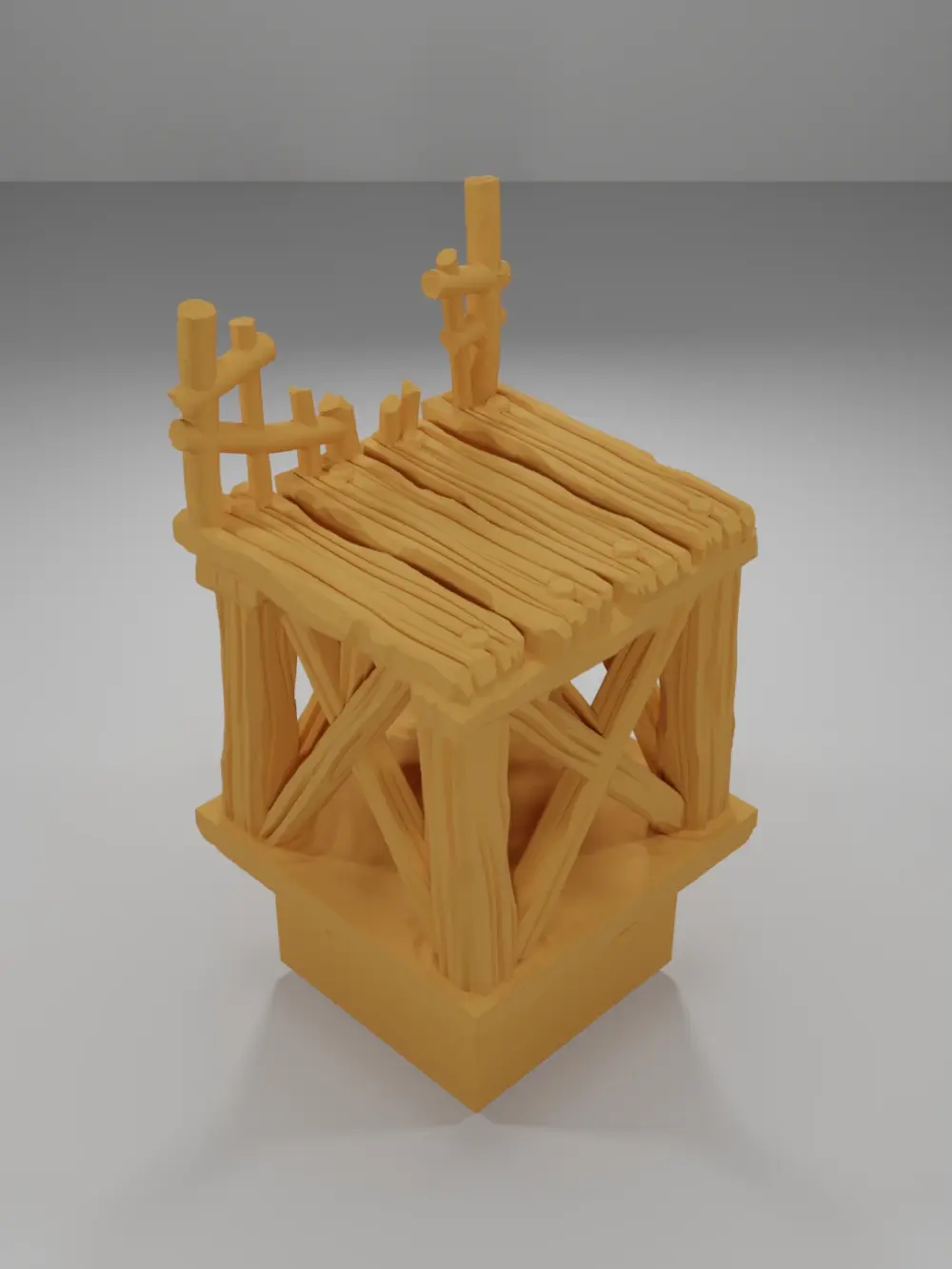 Raised Dock Straight Broken - The Creepy Swamp - Dungeon Blocks