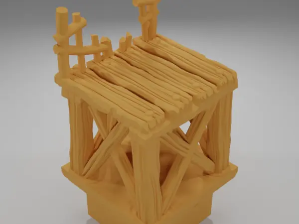 Raised Dock Straight Wheel - The Creepy Swamp - Dungeon Blocks