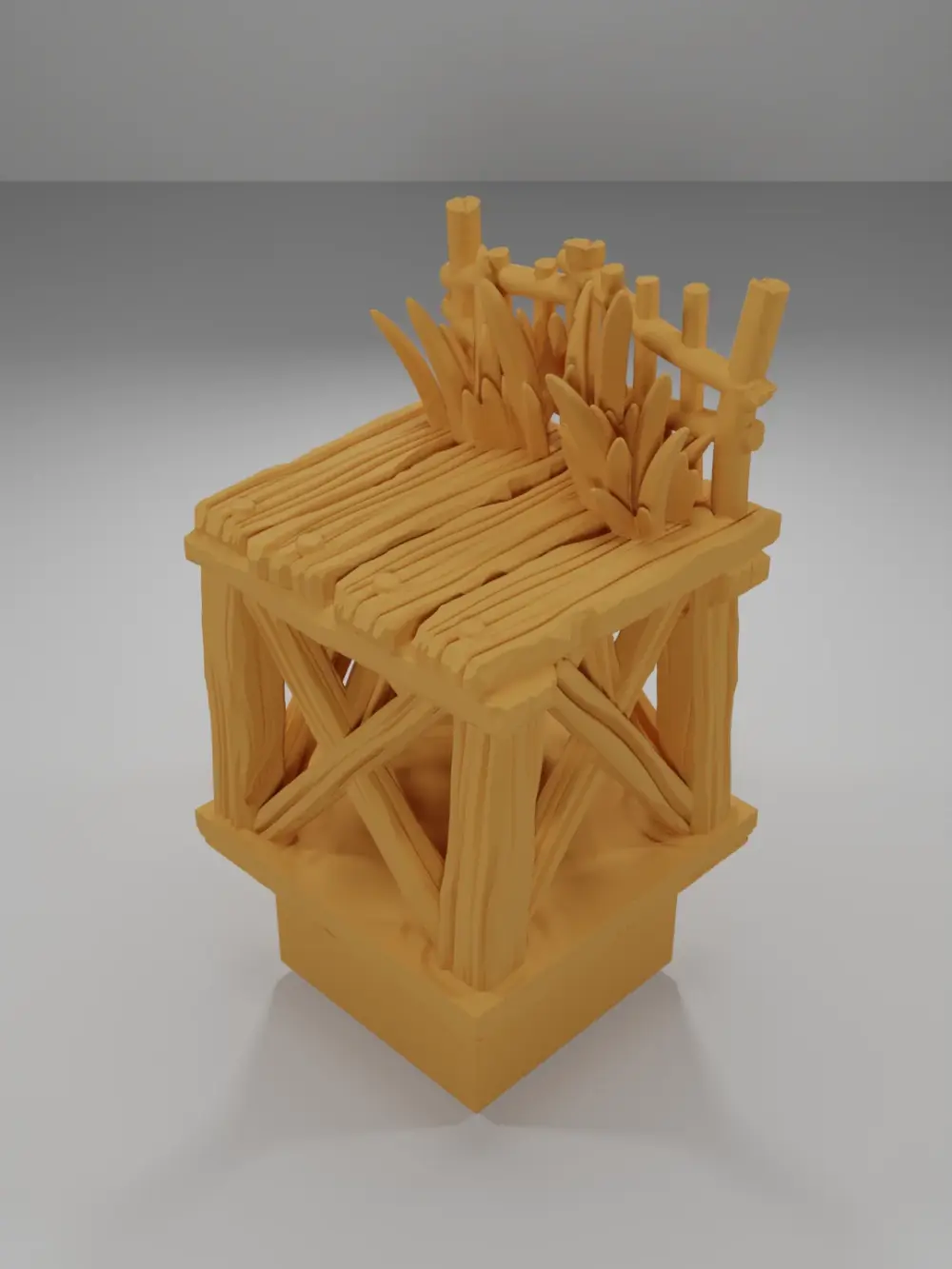 Raised Dock Straight Grass 1 - The Creepy Swamp - Dungeon Blocks