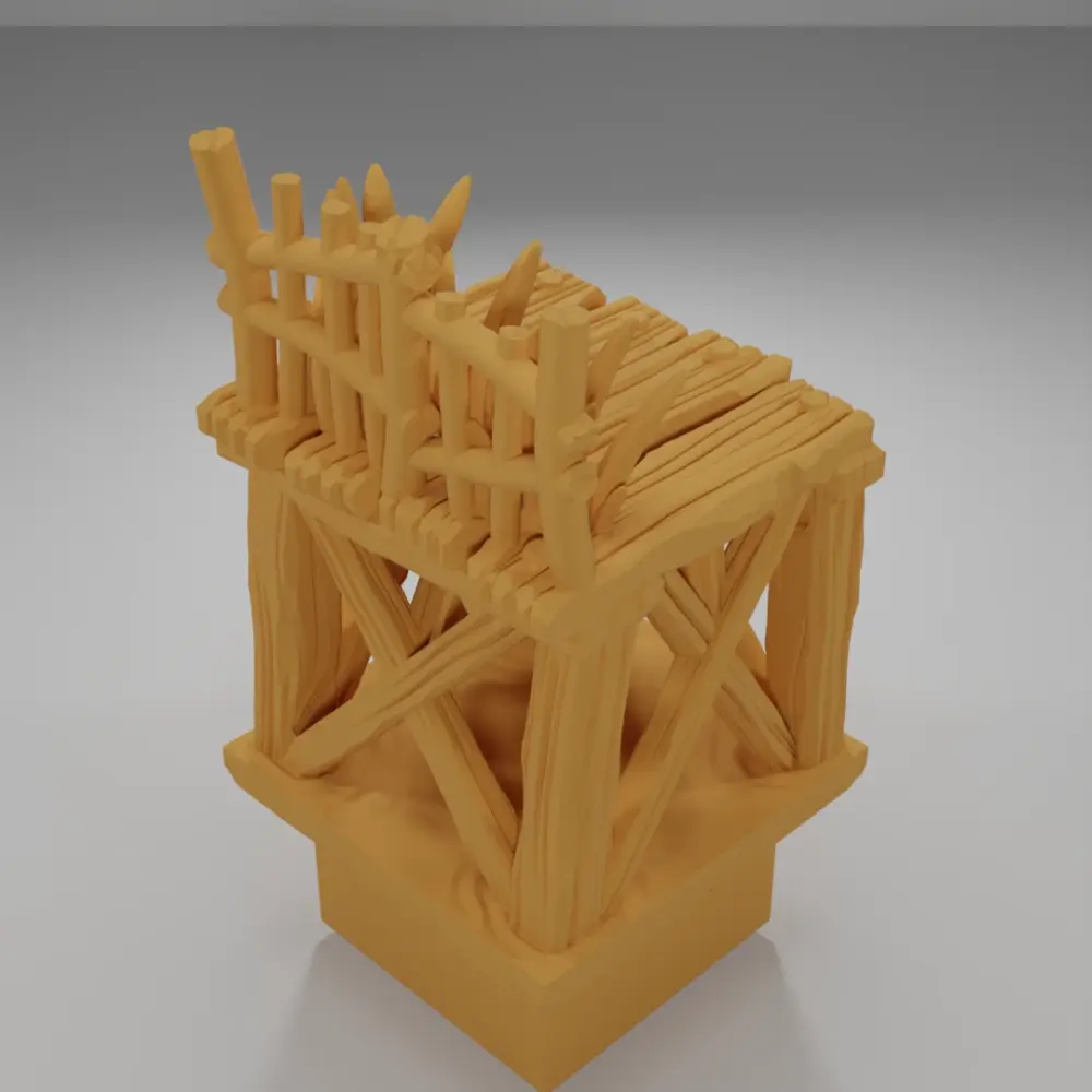 Raised Dock Straight Grass 1 - The Creepy Swamp - Dungeon Blocks