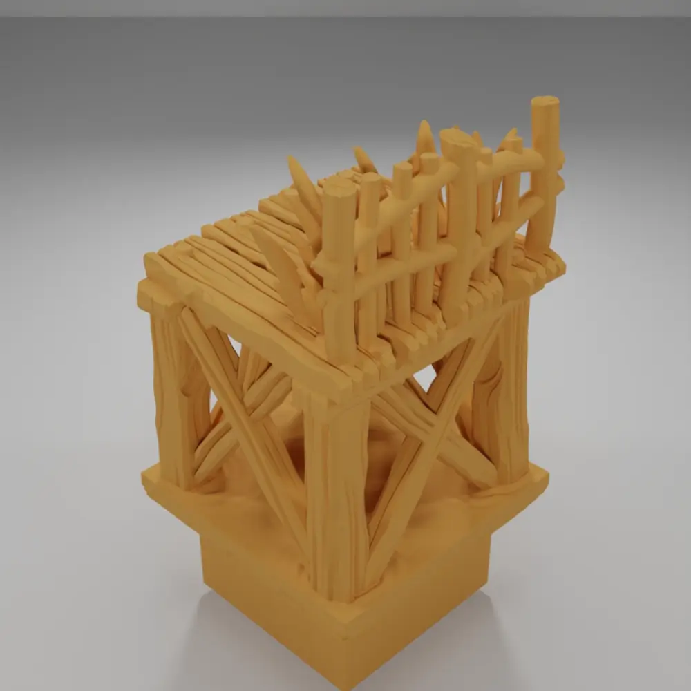 Raised Dock Straight Grass 1 - The Creepy Swamp - Dungeon Blocks