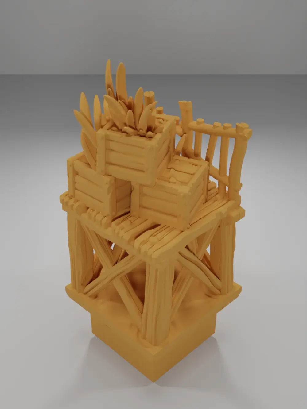 Raised Dock Straight Grass 2 - The Creepy Swamp - Dungeon Blocks