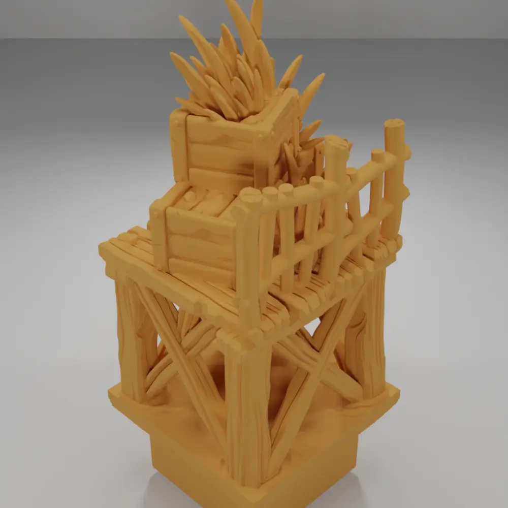 Raised Dock Straight Grass 2 - The Creepy Swamp - Dungeon Blocks