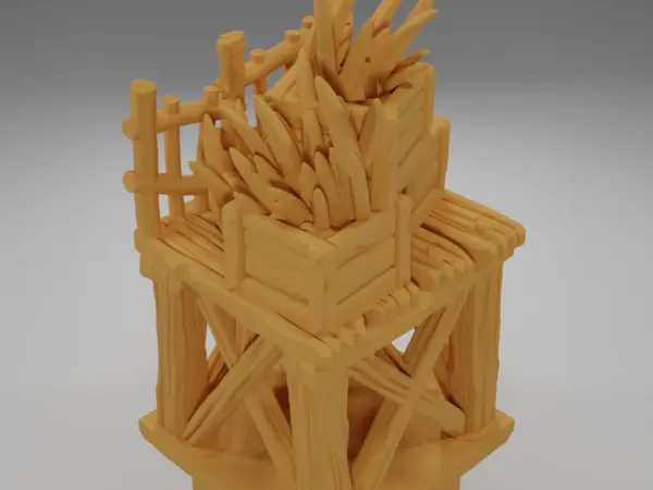 Raised Dock Straight Wheel - The Creepy Swamp - Dungeon Blocks