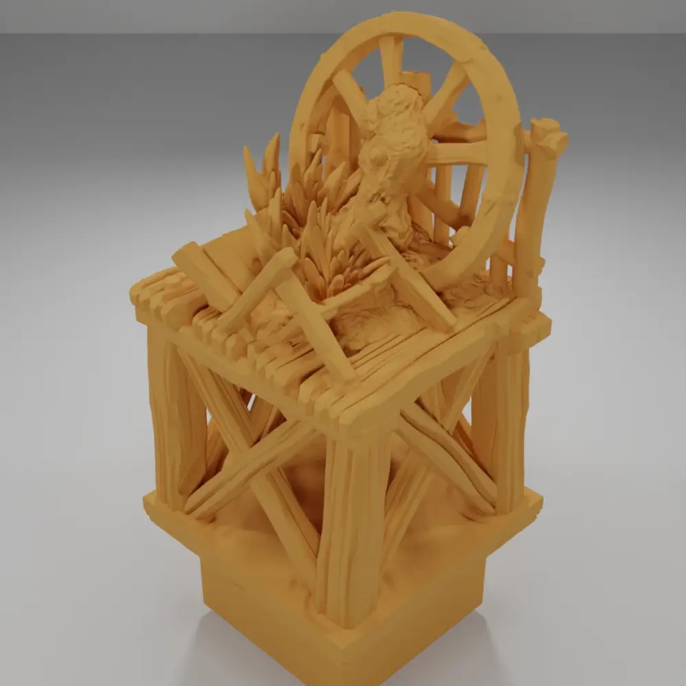 Raised Dock Straight Wheel - The Creepy Swamp - Dungeon Blocks