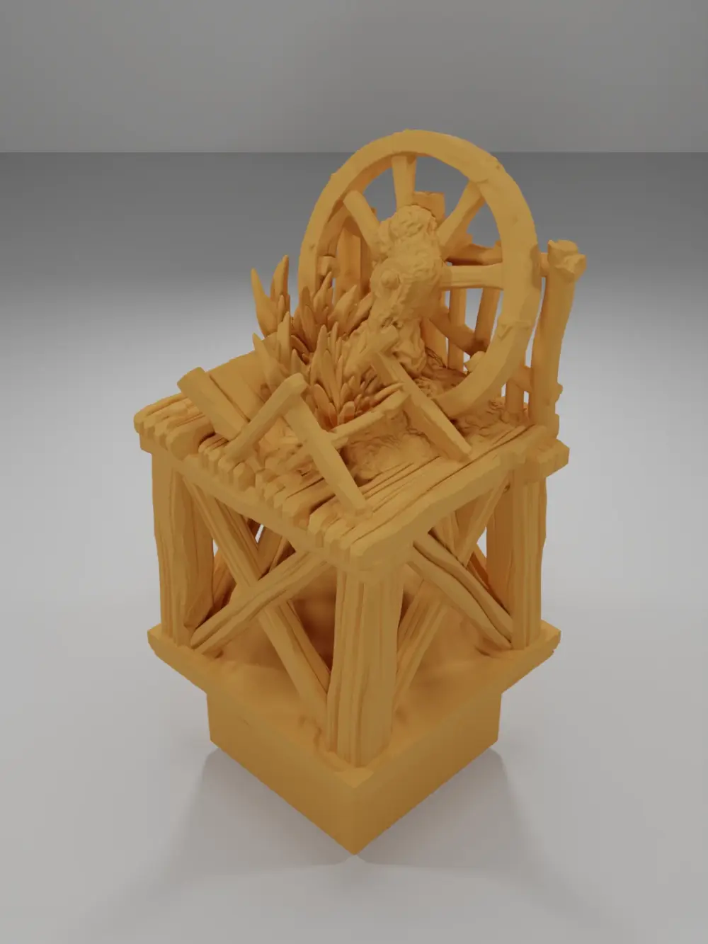 Raised Dock Straight Wheel - The Creepy Swamp - Dungeon Blocks