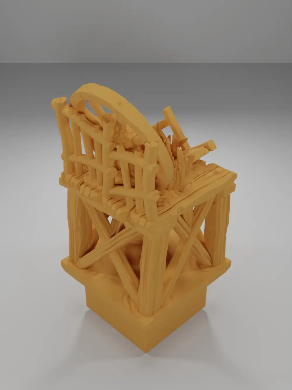 Raised Dock Straight Wheel - The Creepy Swamp - Dungeon Blocks