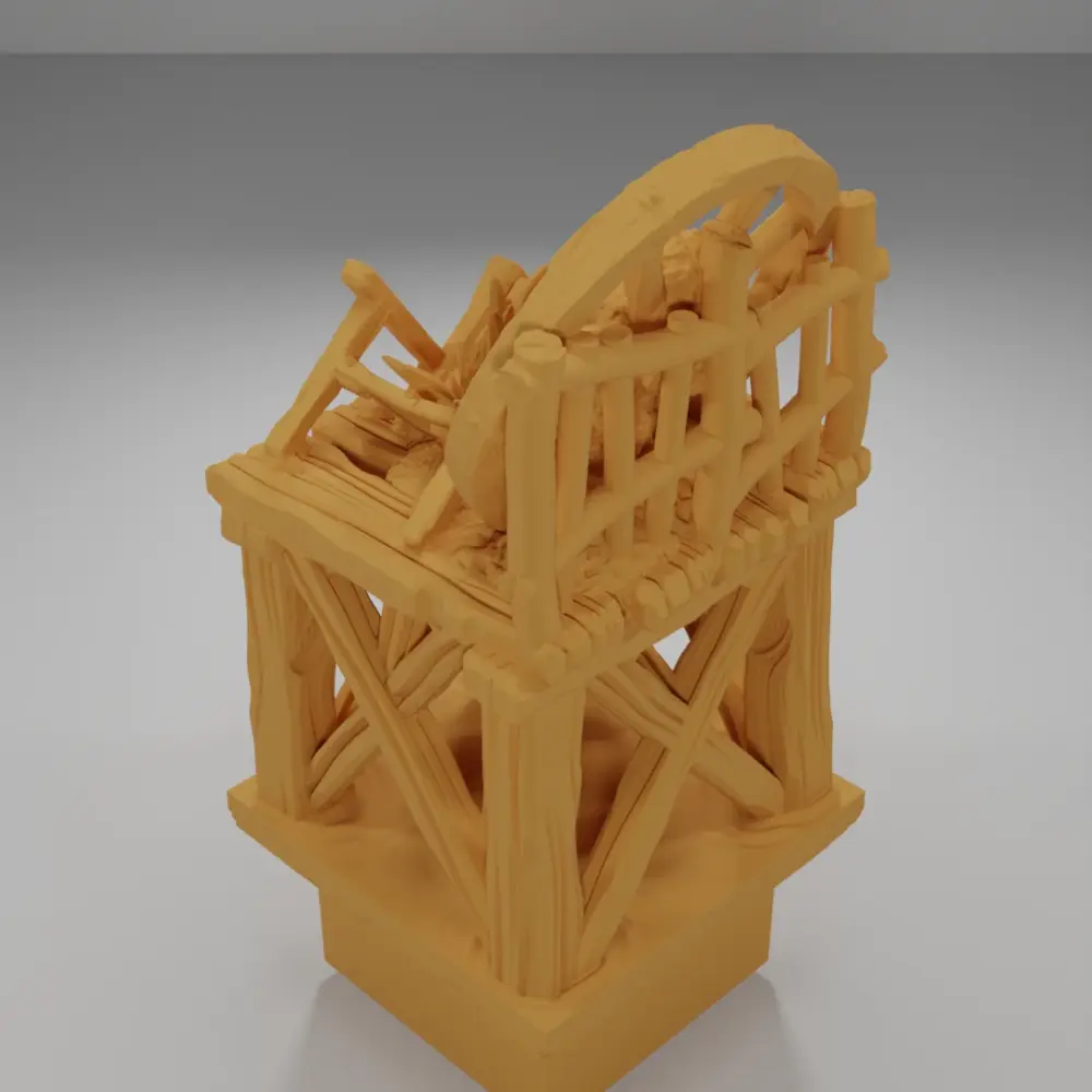 Raised Dock Straight Wheel - The Creepy Swamp - Dungeon Blocks