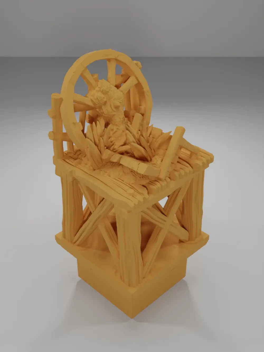 Raised Dock Straight Wheel - The Creepy Swamp - Dungeon Blocks