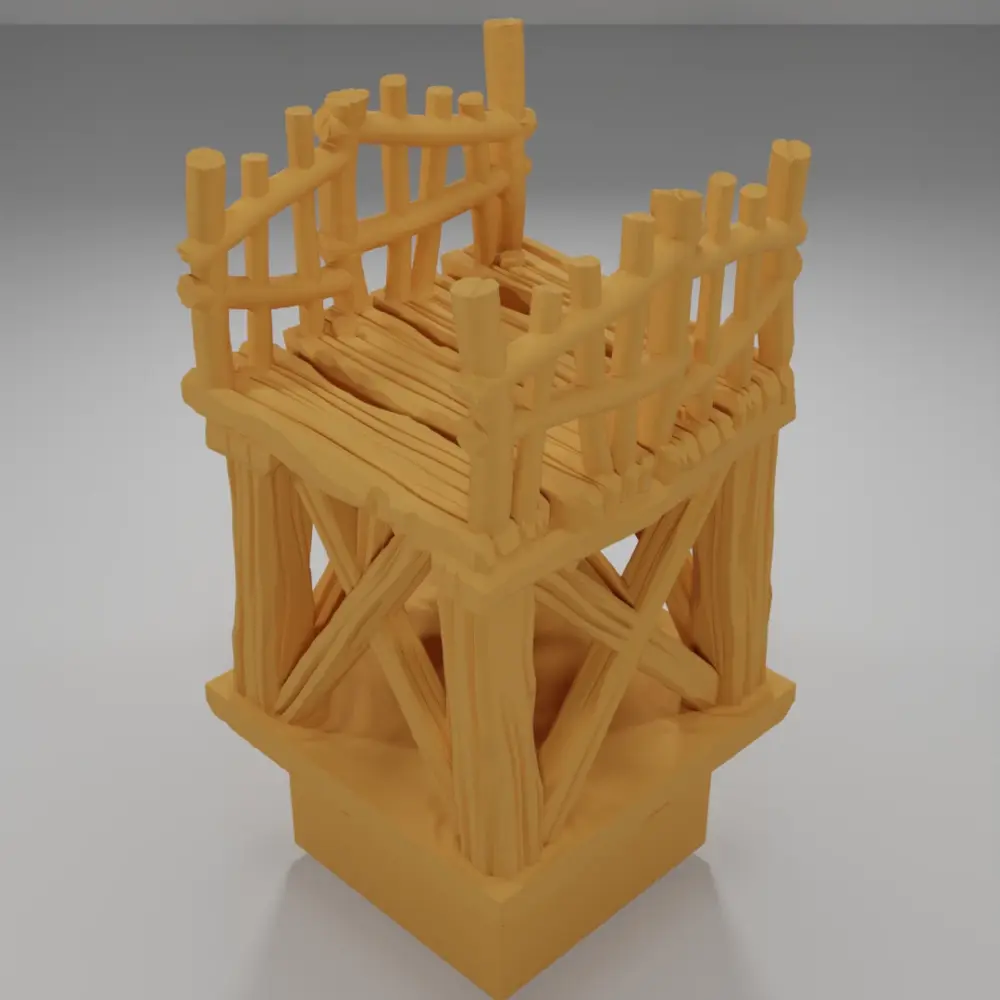 Raised Dock Corridor - The Creepy Swamp - Dungeon Blocks