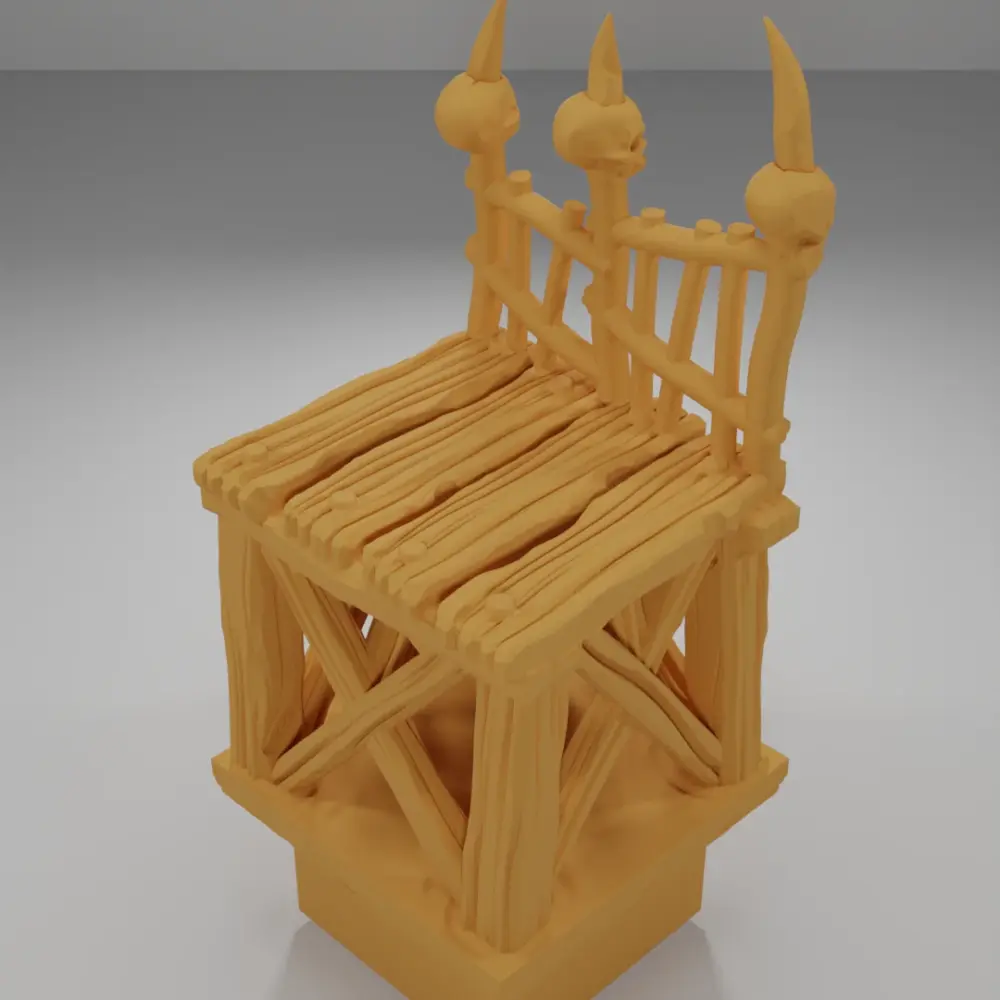 Raised Dock Straight Skulls - The Creepy Swamp - Dungeon Blocks