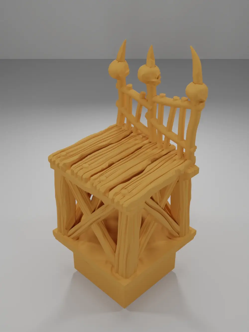 Raised Dock Straight Skulls - The Creepy Swamp - Dungeon Blocks