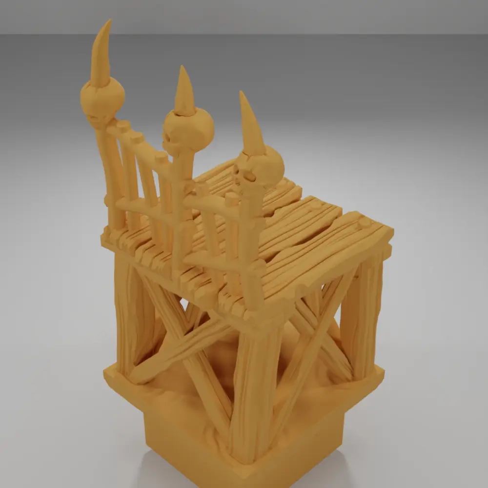 Raised Dock Straight Skulls - The Creepy Swamp - Dungeon Blocks