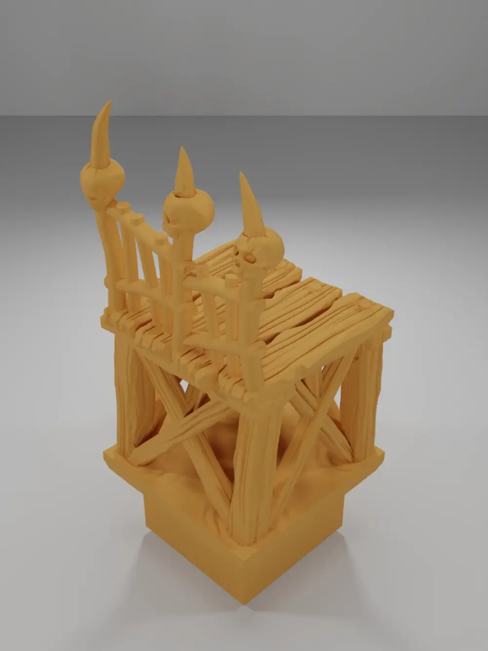 Raised Dock Straight Skulls - The Creepy Swamp - Dungeon Blocks