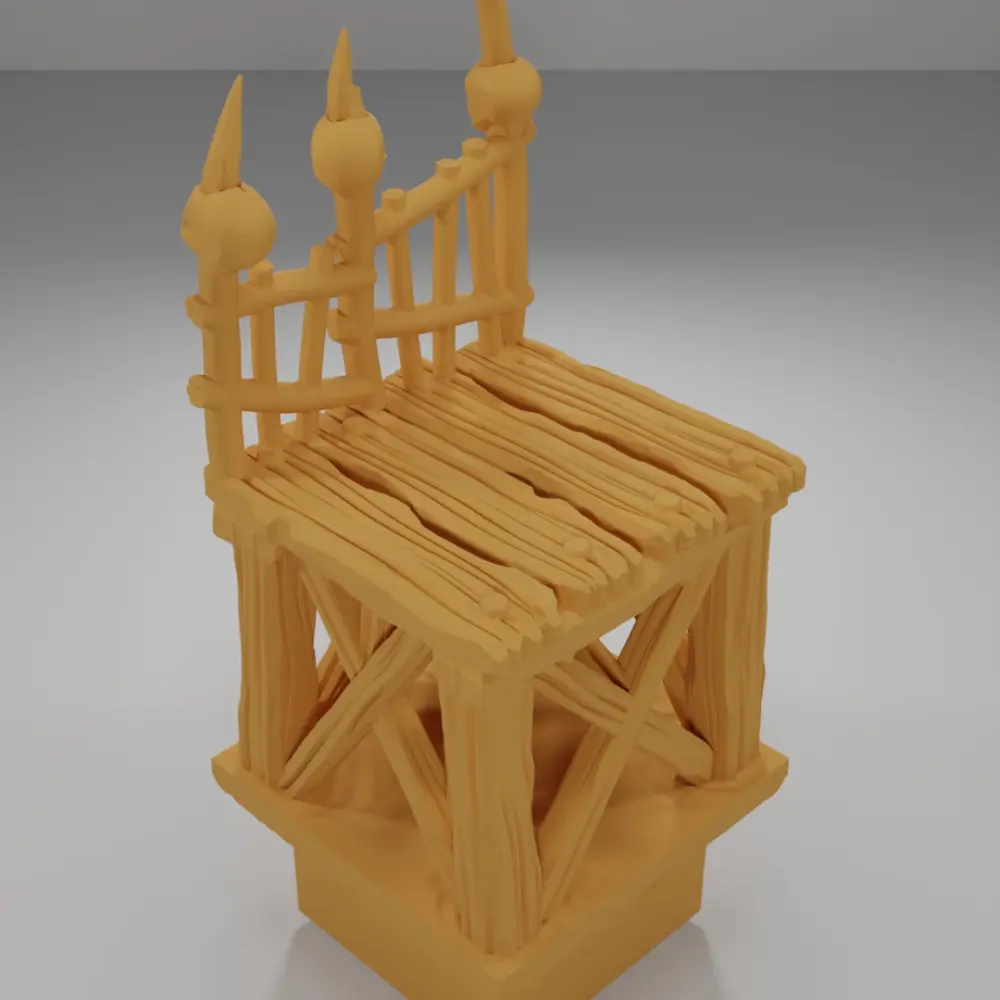 Raised Dock Straight Skulls - The Creepy Swamp - Dungeon Blocks
