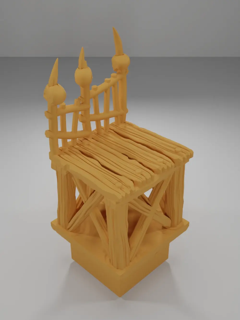 Raised Dock Straight Skulls - The Creepy Swamp - Dungeon Blocks