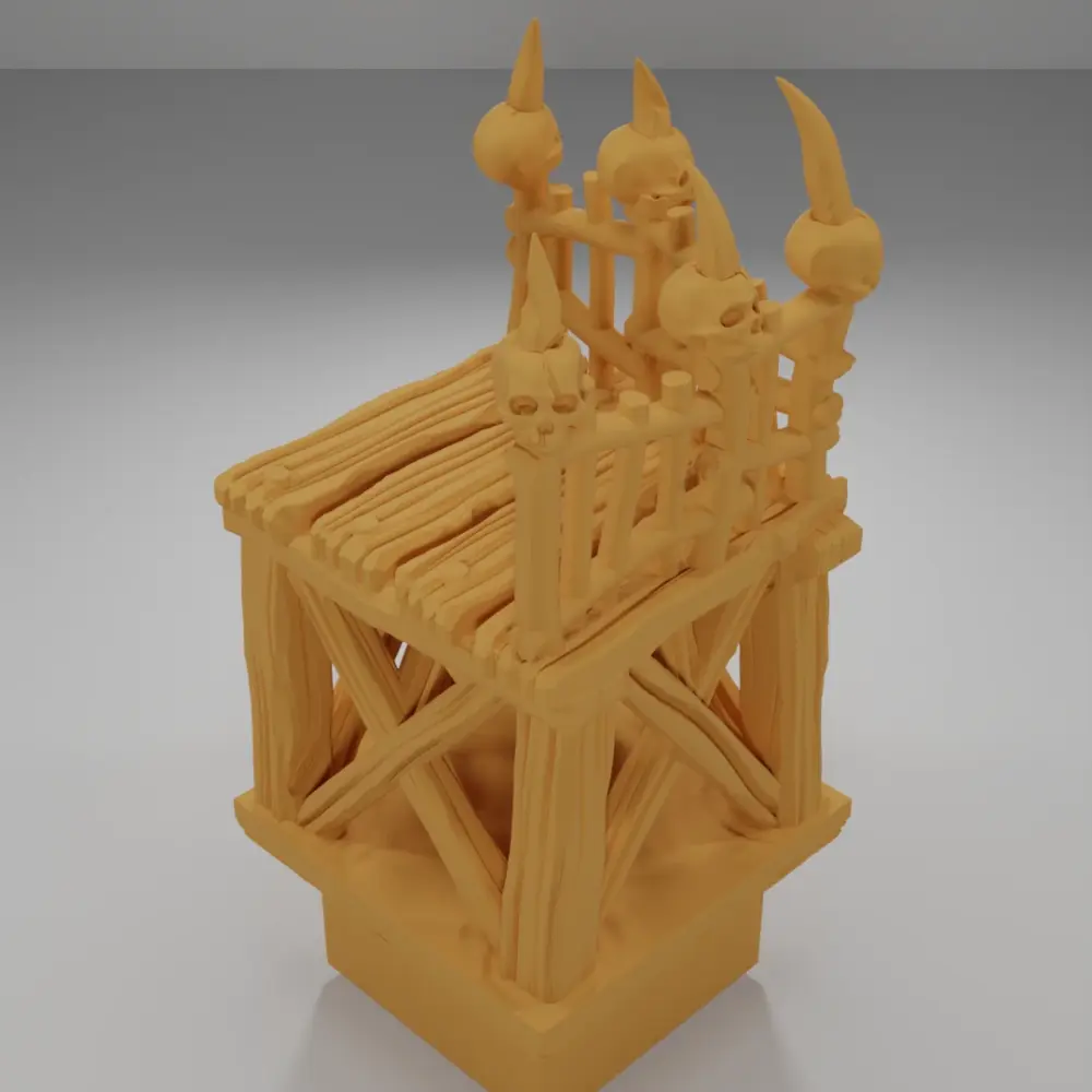 Raised Dock Angle Skulls 1 - The Creepy Swamp - Dungeon Blocks