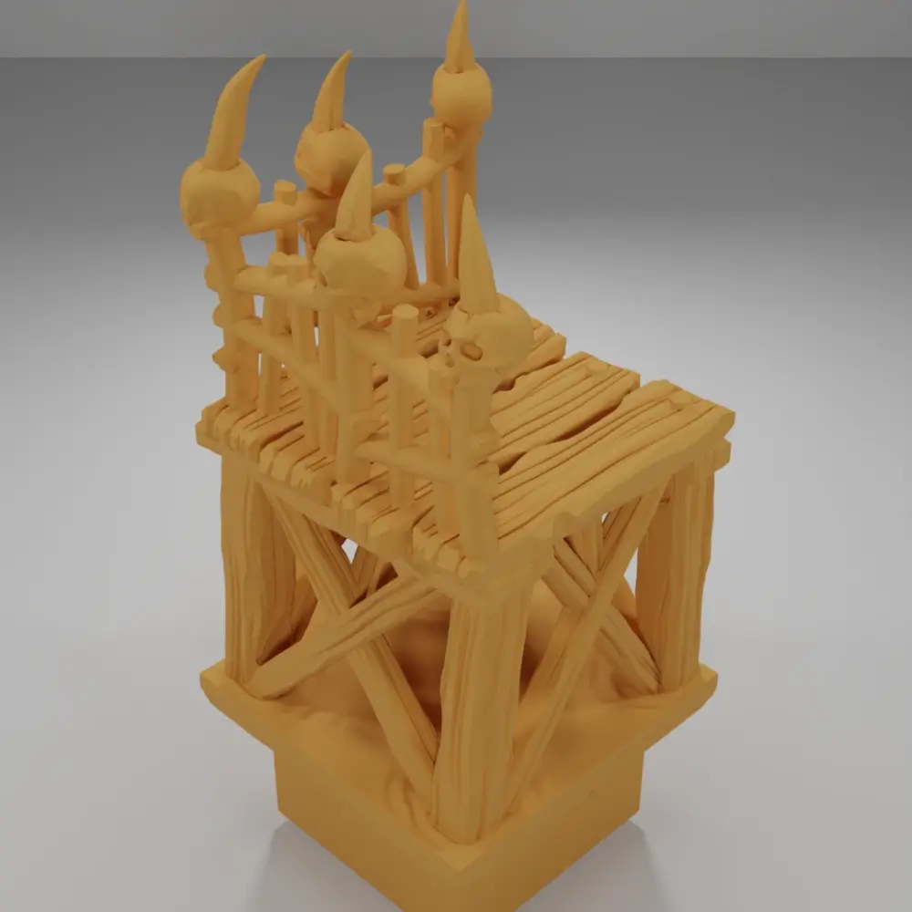 Raised Dock Angle Skulls 1 - The Creepy Swamp - Dungeon Blocks