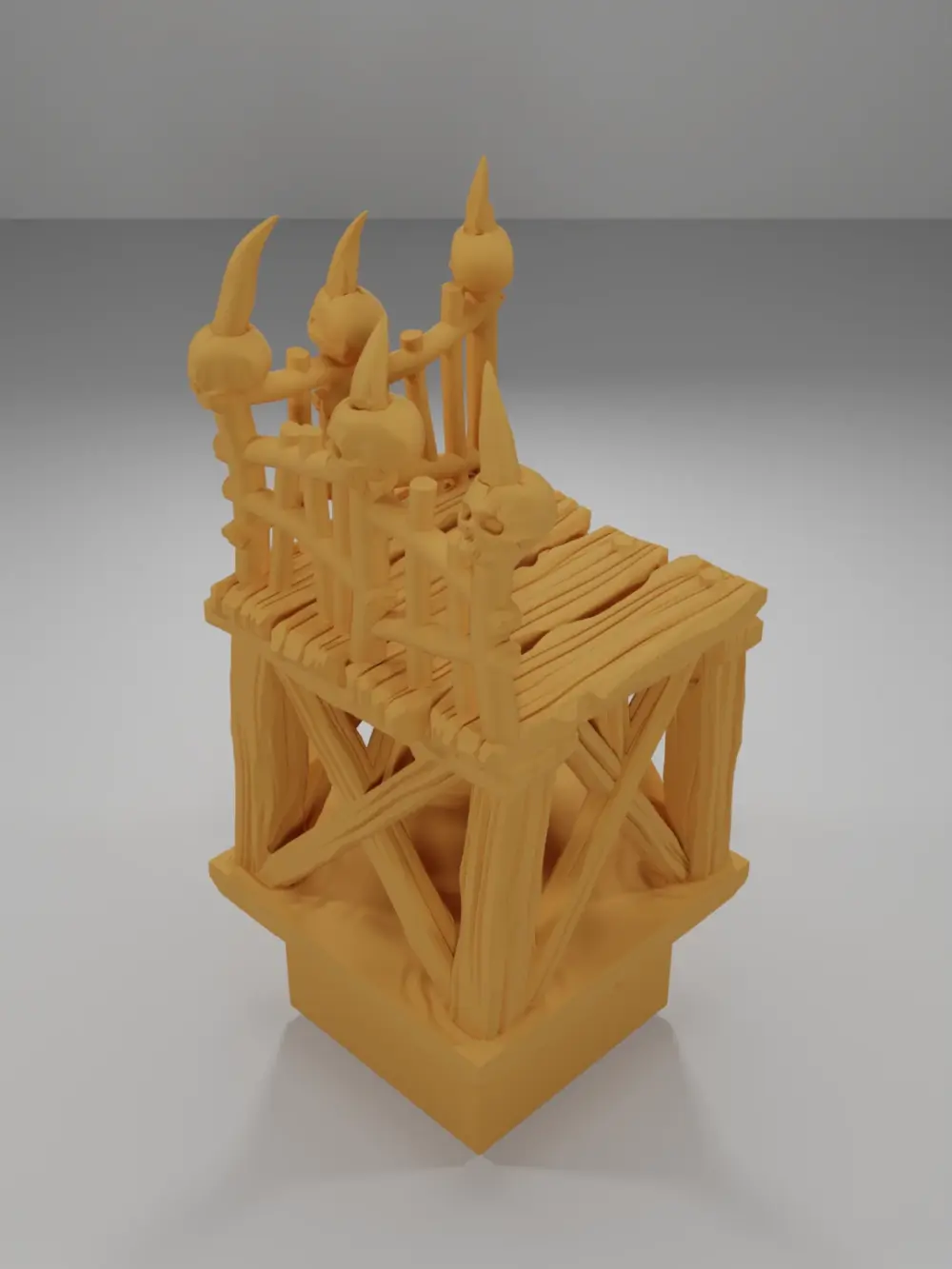 Raised Dock Angle Skulls 1 - The Creepy Swamp - Dungeon Blocks