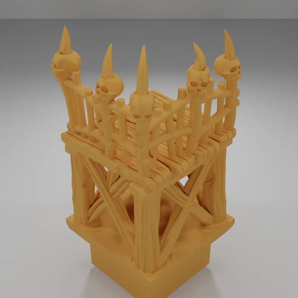 Raised Dock Angle Skulls 1 - The Creepy Swamp - Dungeon Blocks