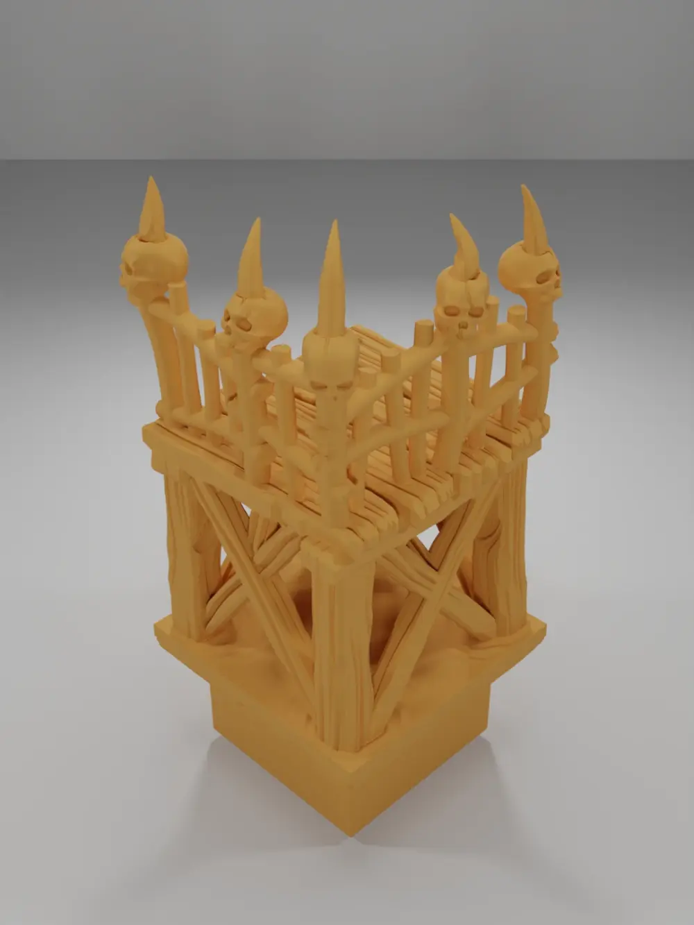 Raised Dock Angle Skulls 1 - The Creepy Swamp - Dungeon Blocks