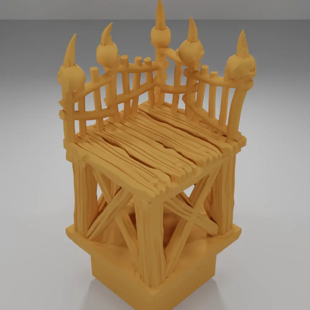 Raised Dock Angle Skulls 1 - The Creepy Swamp - Dungeon Blocks