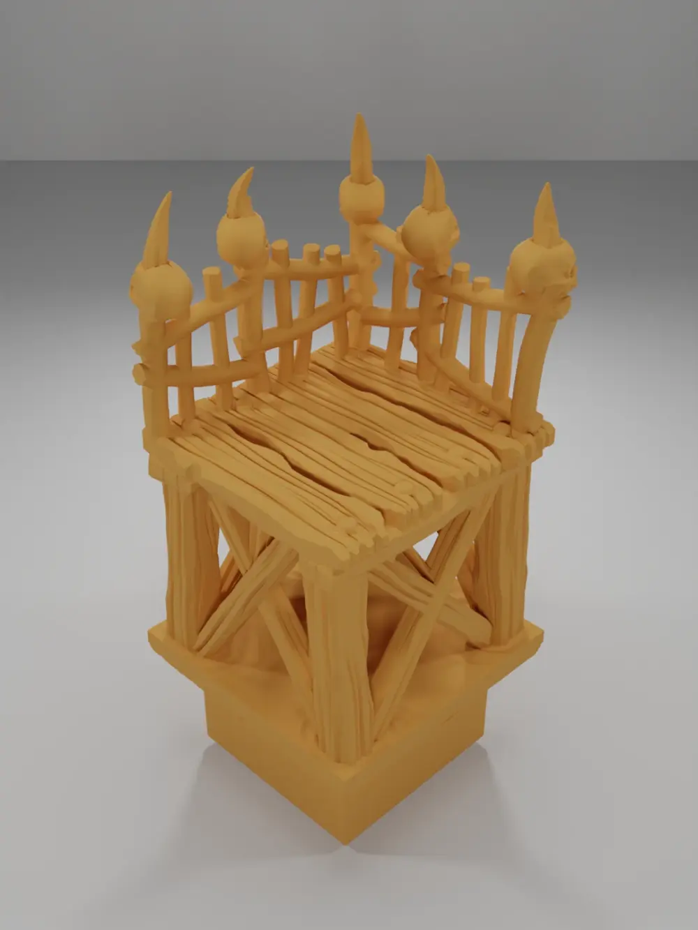 Raised Dock Angle Skulls 1 - The Creepy Swamp - Dungeon Blocks
