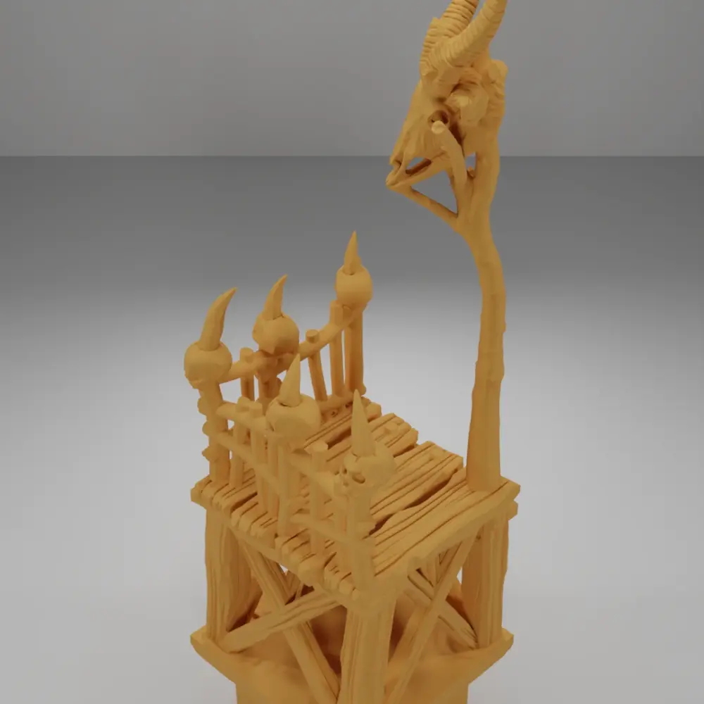 Raised Dock Angle Skulls 2 - The Creepy Swamp - Dungeon Blocks