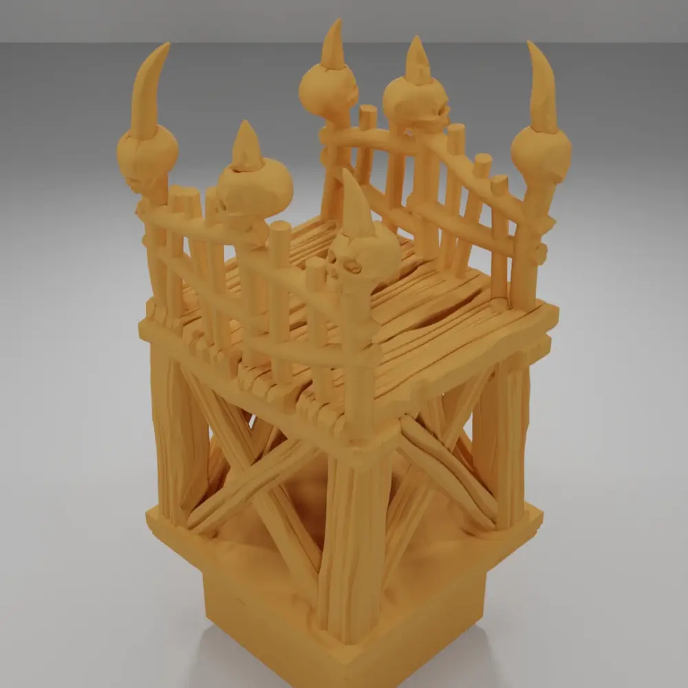 Raised Dock Corridor Skulls - The Creepy Swamp - Dungeon Blocks