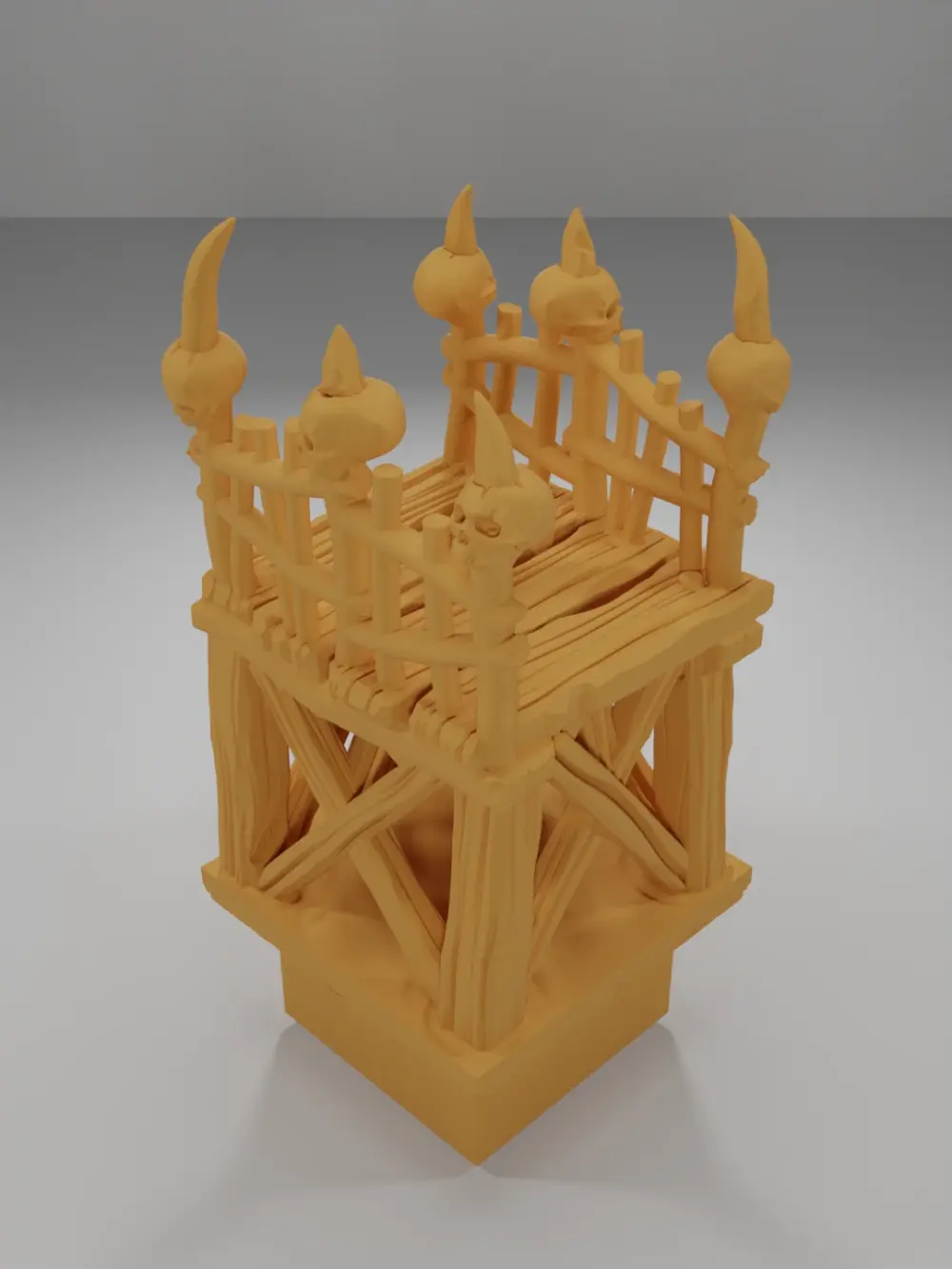 Raised Dock Corridor Skulls - The Creepy Swamp - Dungeon Blocks