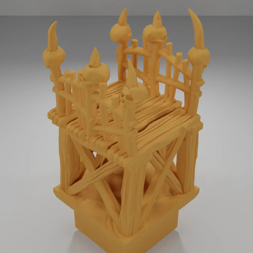 Raised Dock Corridor Skulls - The Creepy Swamp - Dungeon Blocks